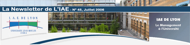 IAE de Lyon, Le management � l'Universit�