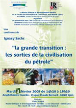 Conf&eacute;rence Ignacy SACHS
